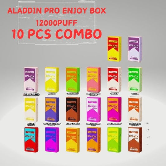 ALADDIN ENJOY BOX 12000PUFF(10PCS COMBO)