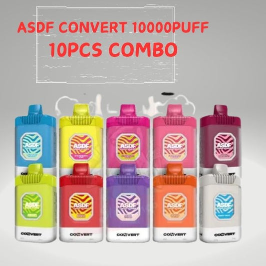 ASDF CONVERT STARTED KIT 10000PUFF(10PCS COMBO)