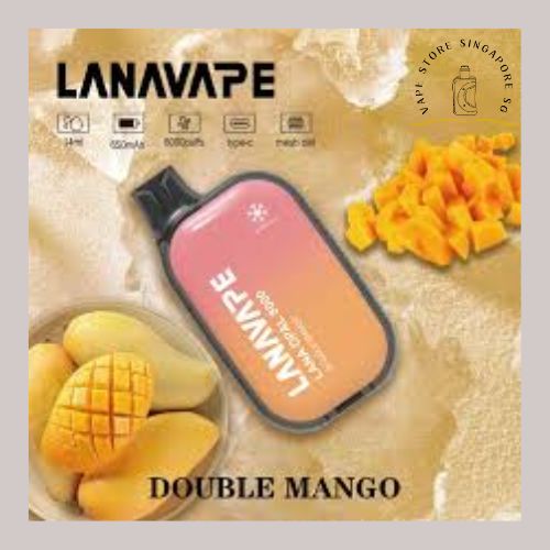 LANA OPAL 8000 DISPOSABLE DOUBLE MANGO-Vape Store Singapore SG