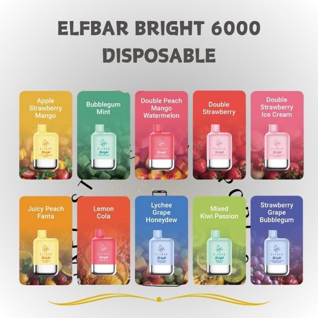 ELFBAR BRIGHT 6000 DISPOSABLE-Vape Store Singapore SG