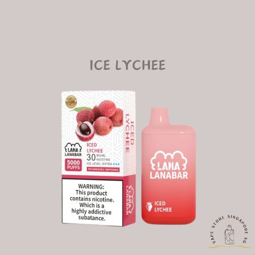 LANA BAR 5000 DISPOSABLE ICE LYCHEE-Vape Store Singapore SG