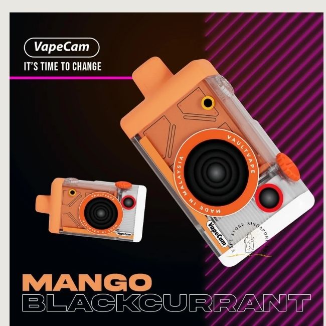 VAPECAM 12000 STARTED KIT SET MANGO BLACKCURRANT-Vape Store Singapore SG