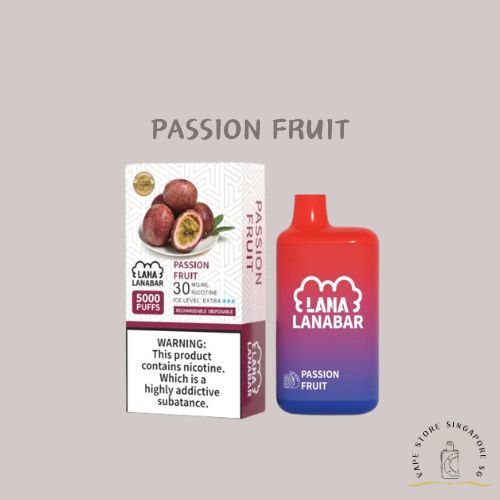 LANA BAR 5000 DISPOSABLE PASSION FRUIT-Vape Store Singapore SG