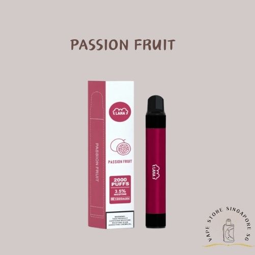 LANA PEN 2000 DISPOSABLE PASSION FRUIT -Vape Store Singapore SG