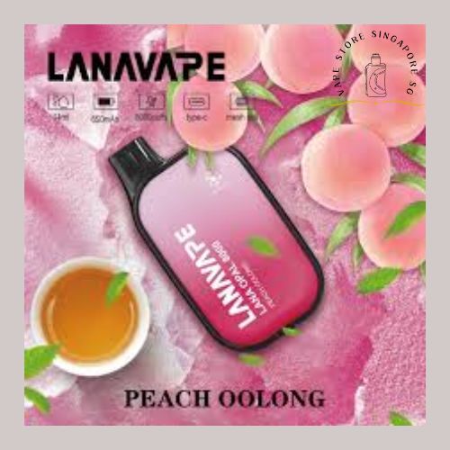 LANA OPAL 8000 DISPOSABLE PEACH OOLONG-Vape Store Singapore SG