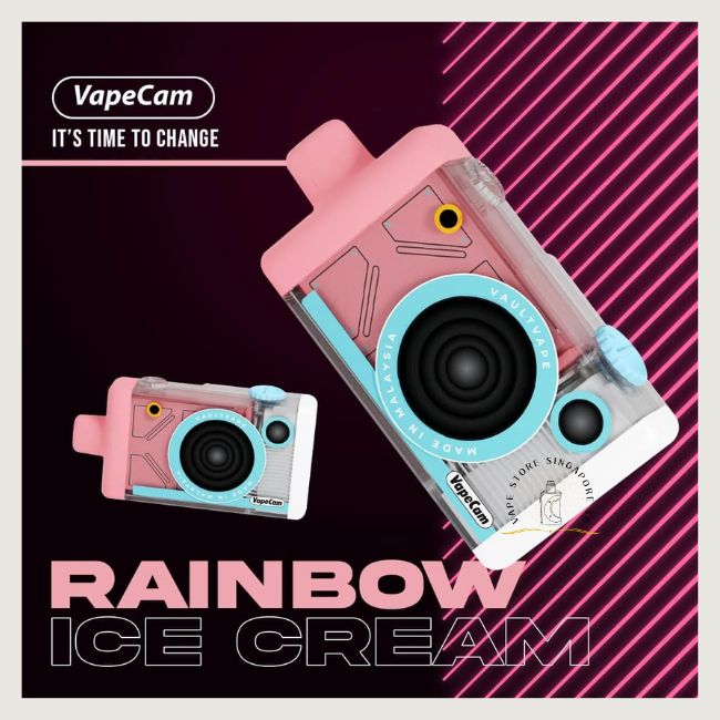 VAPECAM 12000 STARTED KIT SET RAINBOW ICE CREAM-Vape Store Singapore SG