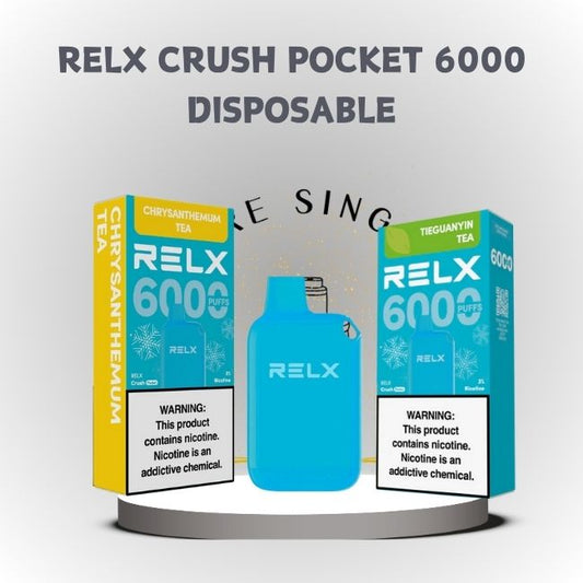 RELX CRUSH POCKET 6000 DISPOSABLE -Vape Store Singapore SG