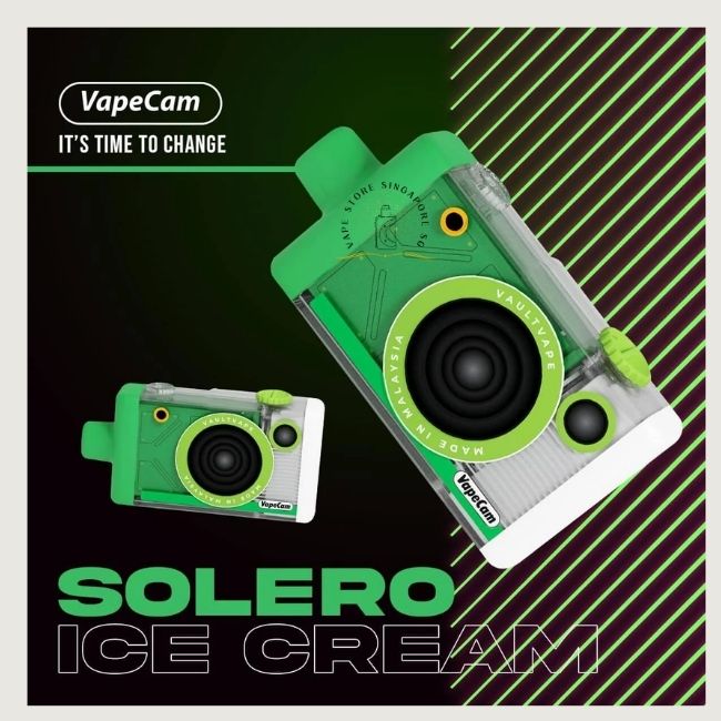 VAPECAM 12000 STARTED KIT SET SOLERO ICE CREAM-Vape Store Singapore SG