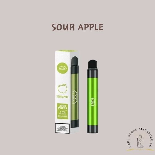 LANA PEN 2000 DISPOSABLE SOUR APPLE-Vape Store Singapore SG