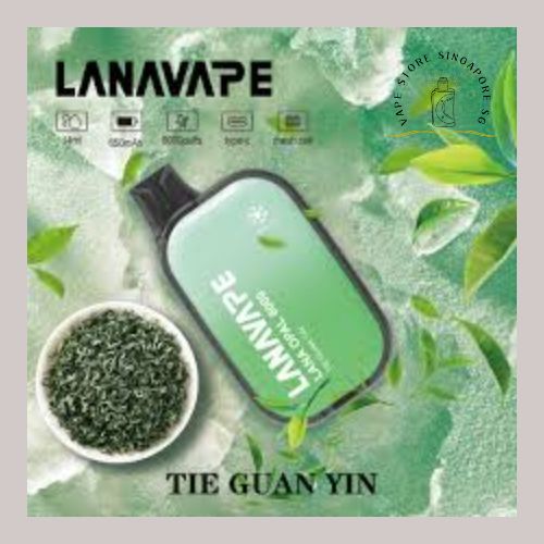 LANA OPAL 8000 DISPOSABLE TIE GUAN YIN-Vape Store Singapore SG