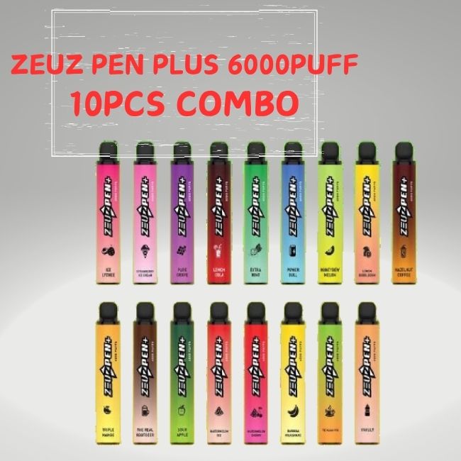 ZEUZ PEN PLUS 6000 DISPOSABLE(10PCS COMBO)-Vape Store Singapore SG