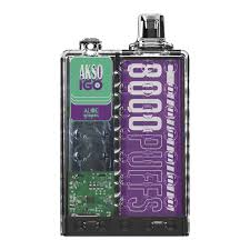 AKSO IGO 8000 DISPOSABLE ALOE GRAPE BOLD-Vape Store Singapore SG