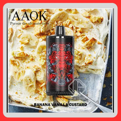 AAOK EVO AIR 13000 DISPOSABLE BANANA VANILLA CUSTARD - Vape store singapore SG